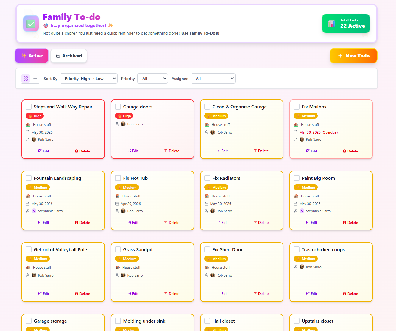 Family Todos view 2